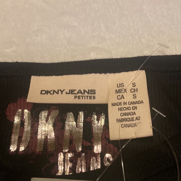 NWT DKNY Black Tank Top Size Small Petite - Picture 2 of 7